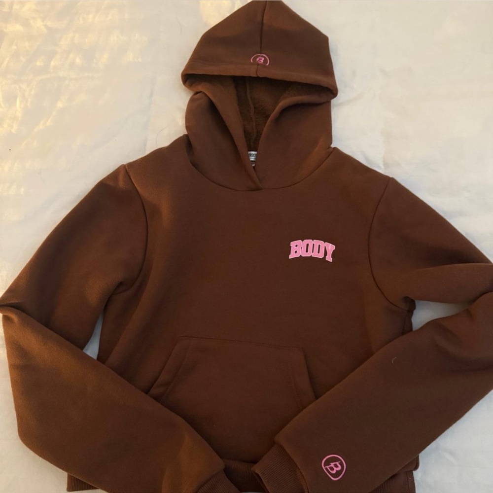 Body By Raven Brown and Pink hoodie